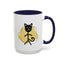Taza de café con acento de gato juguetón - 11oz y 15oz