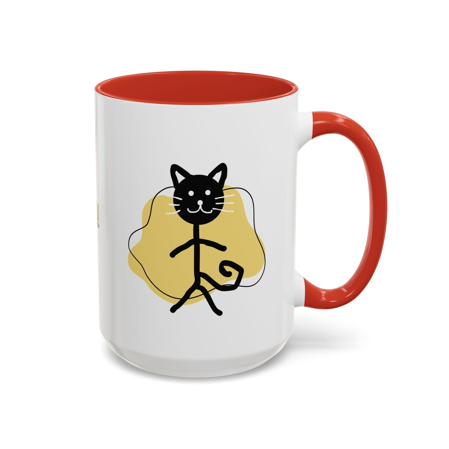Taza de café con acento de gato juguetón - 11oz y 15oz