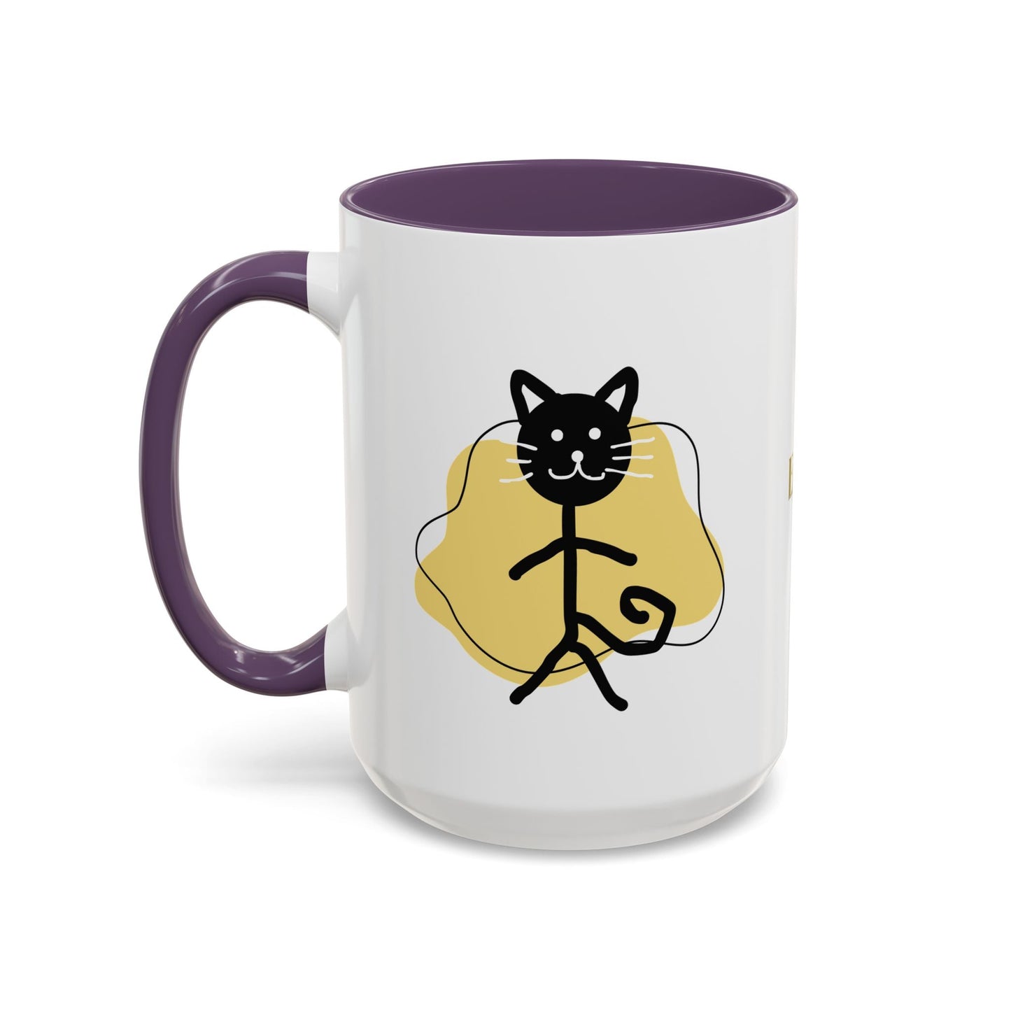 Taza de café con acento de gato juguetón - 11oz y 15oz