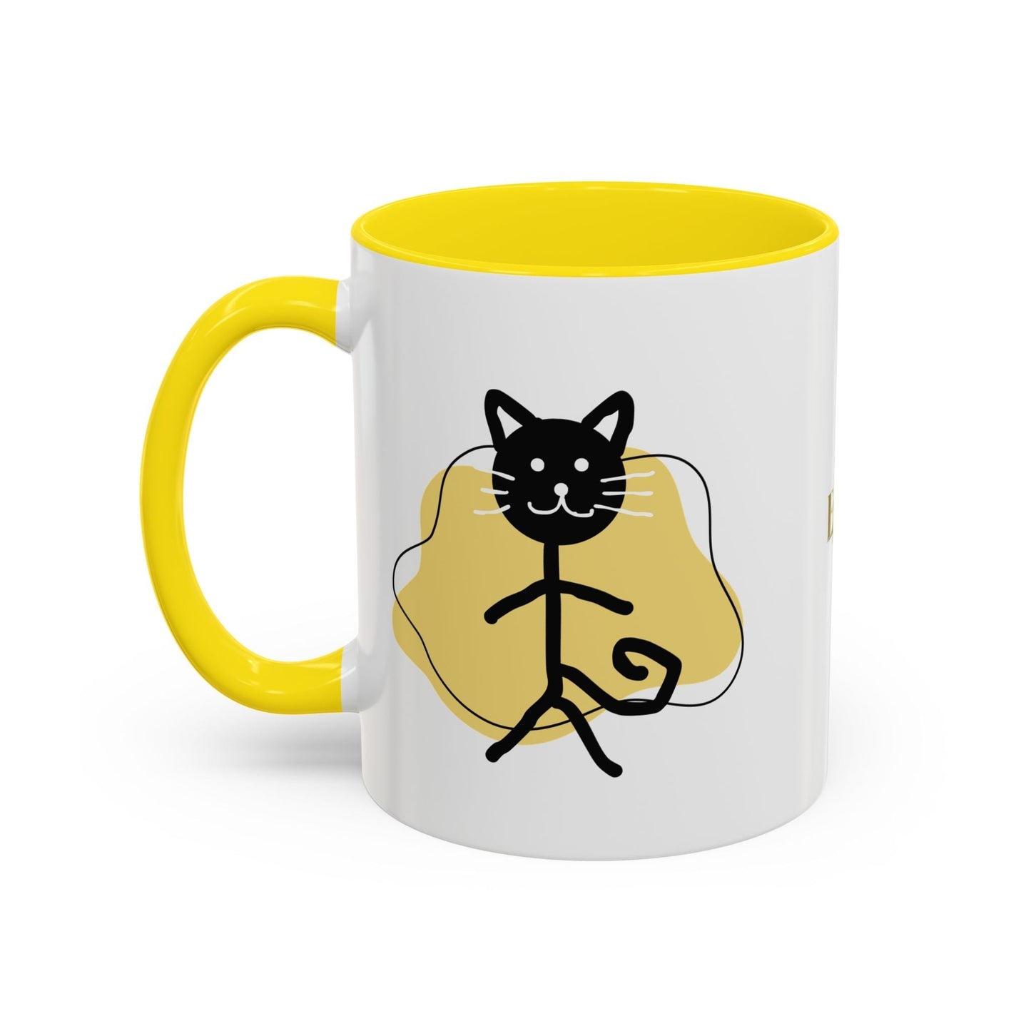 Taza de café con acento de gato juguetón - 11oz y 15oz