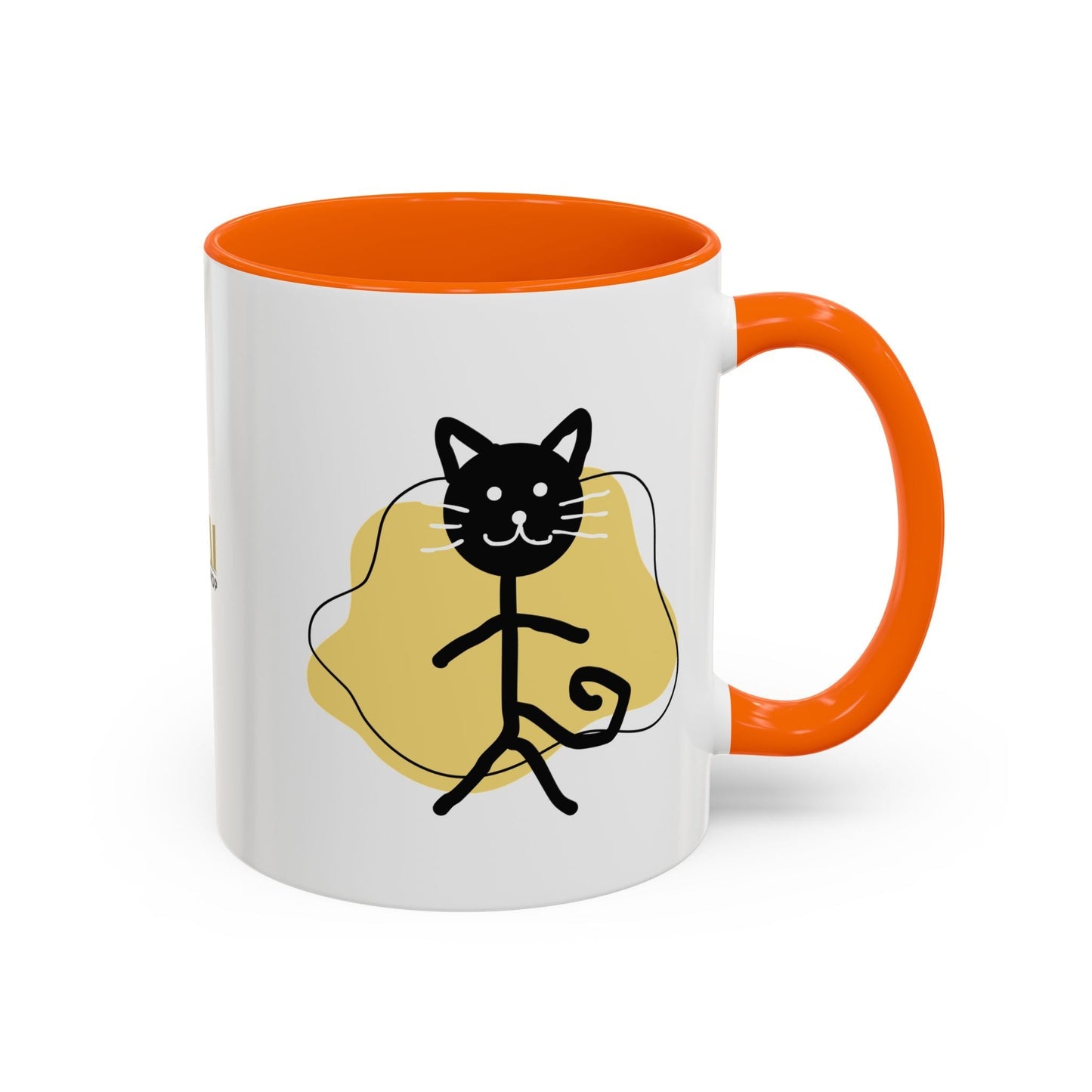 Taza de café con acento de gato juguetón - 11oz y 15oz