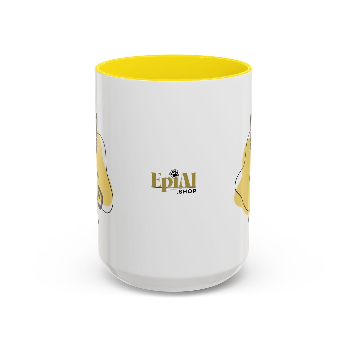 Taza de café con acento de gato juguetón - 11oz y 15oz