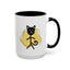 Taza de café con acento de gato juguetón - 11oz y 15oz