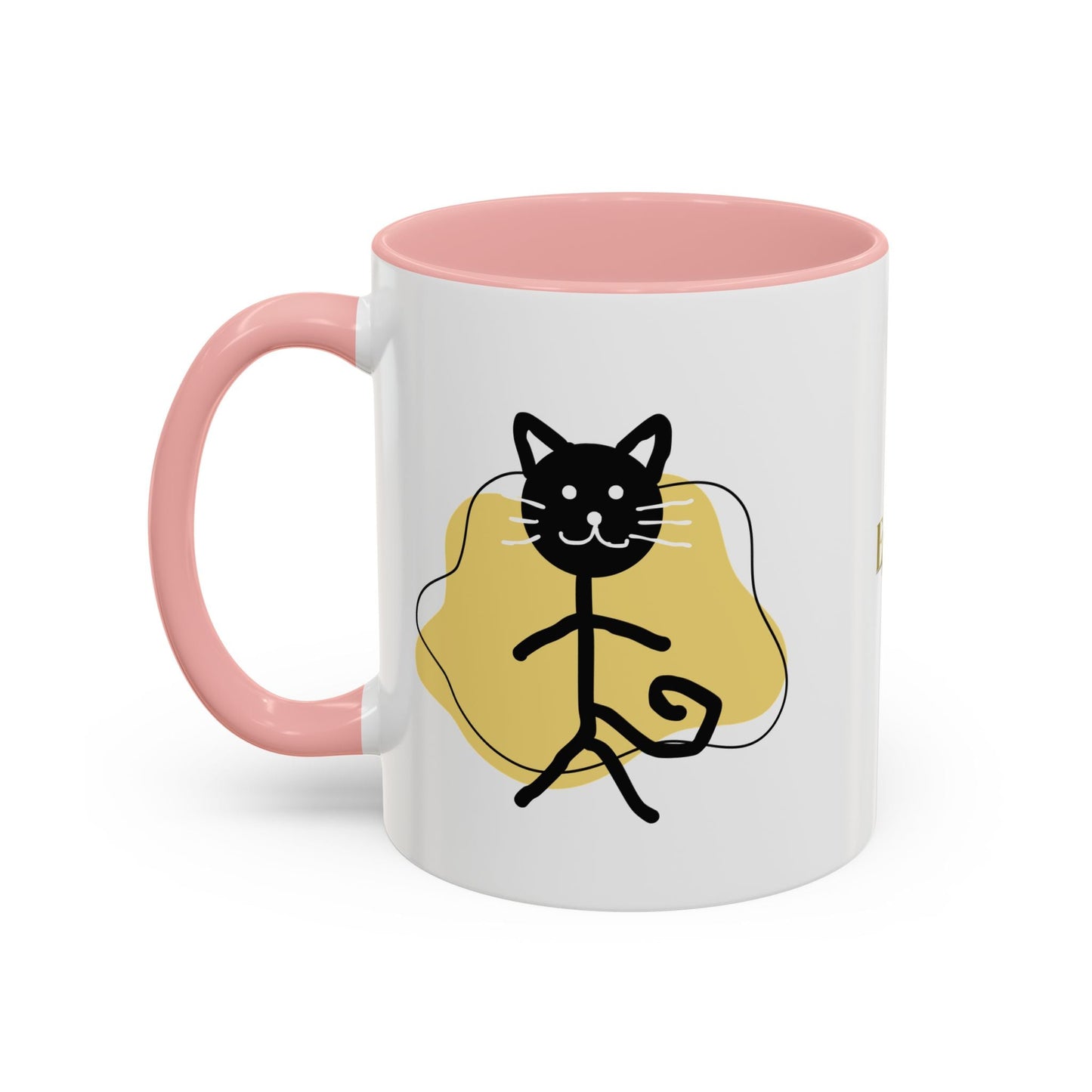 Taza de café con acento de gato juguetón - 11oz y 15oz