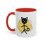 Taza de café con acento de gato juguetón - 11oz y 15oz