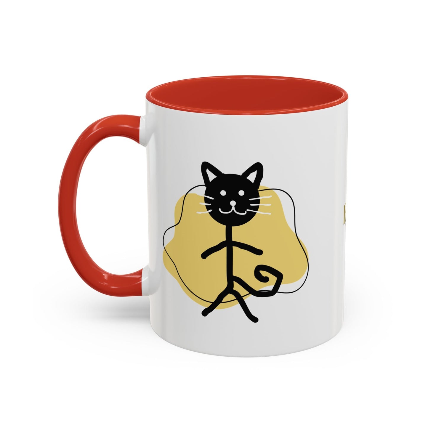 Taza de café con acento de gato juguetón - 11oz y 15oz