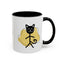 Taza de café con acento de gato juguetón - 11oz y 15oz