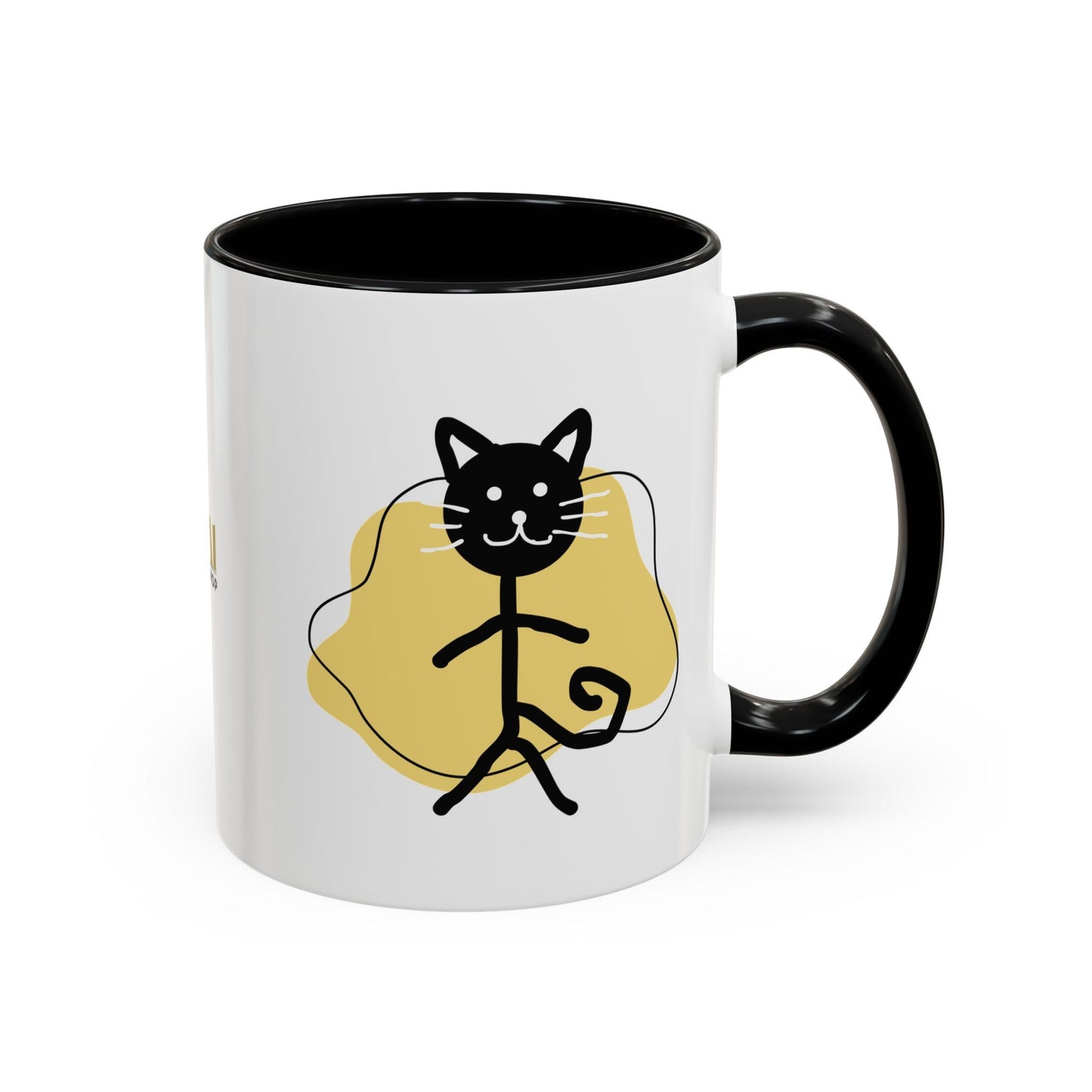 Taza de café con acento de gato juguetón - 11oz y 15oz