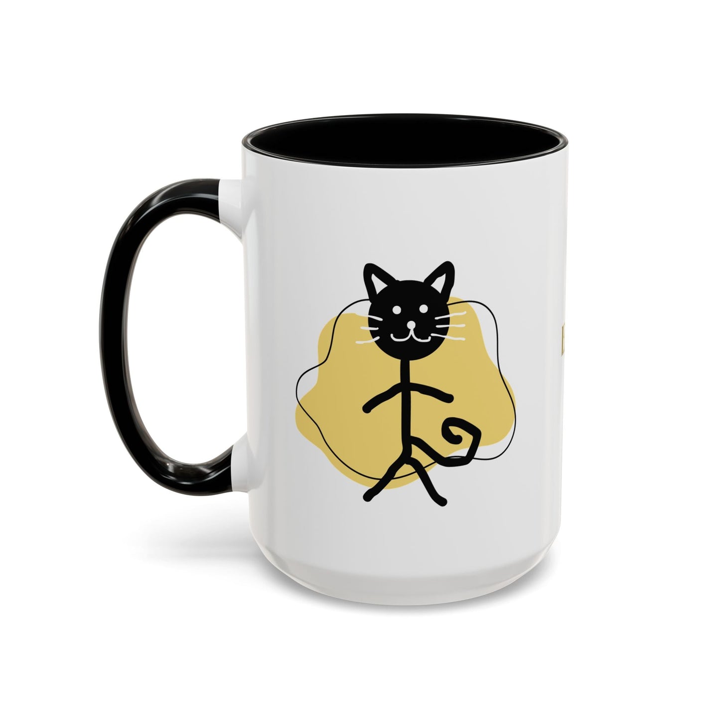 Taza de café con acento de gato juguetón - 11oz y 15oz