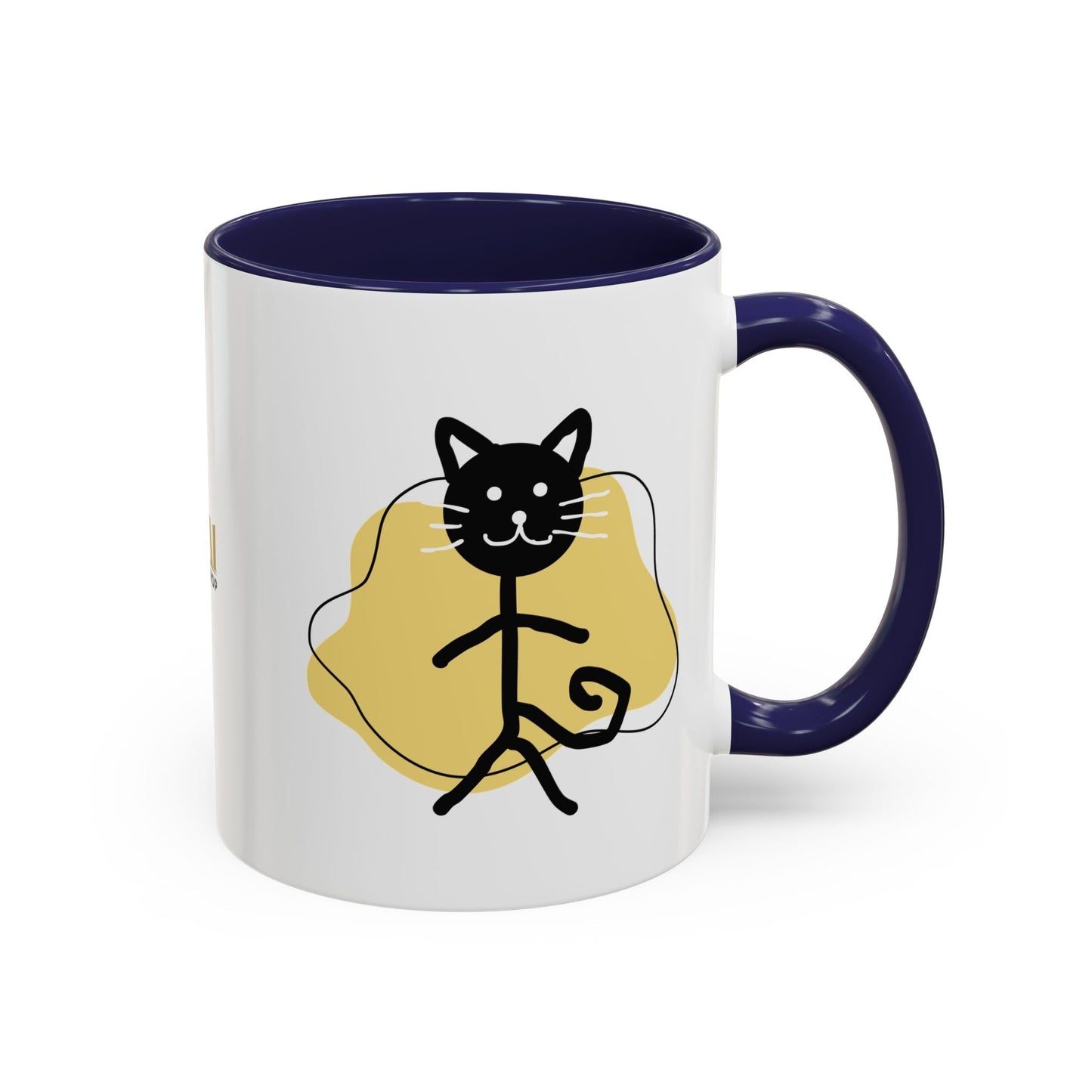 Taza de café con acento de gato juguetón - 11oz y 15oz