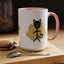 Taza de café con acento de gato juguetón - 11oz y 15oz