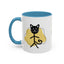 Taza de café con acento de gato juguetón - 11oz y 15oz