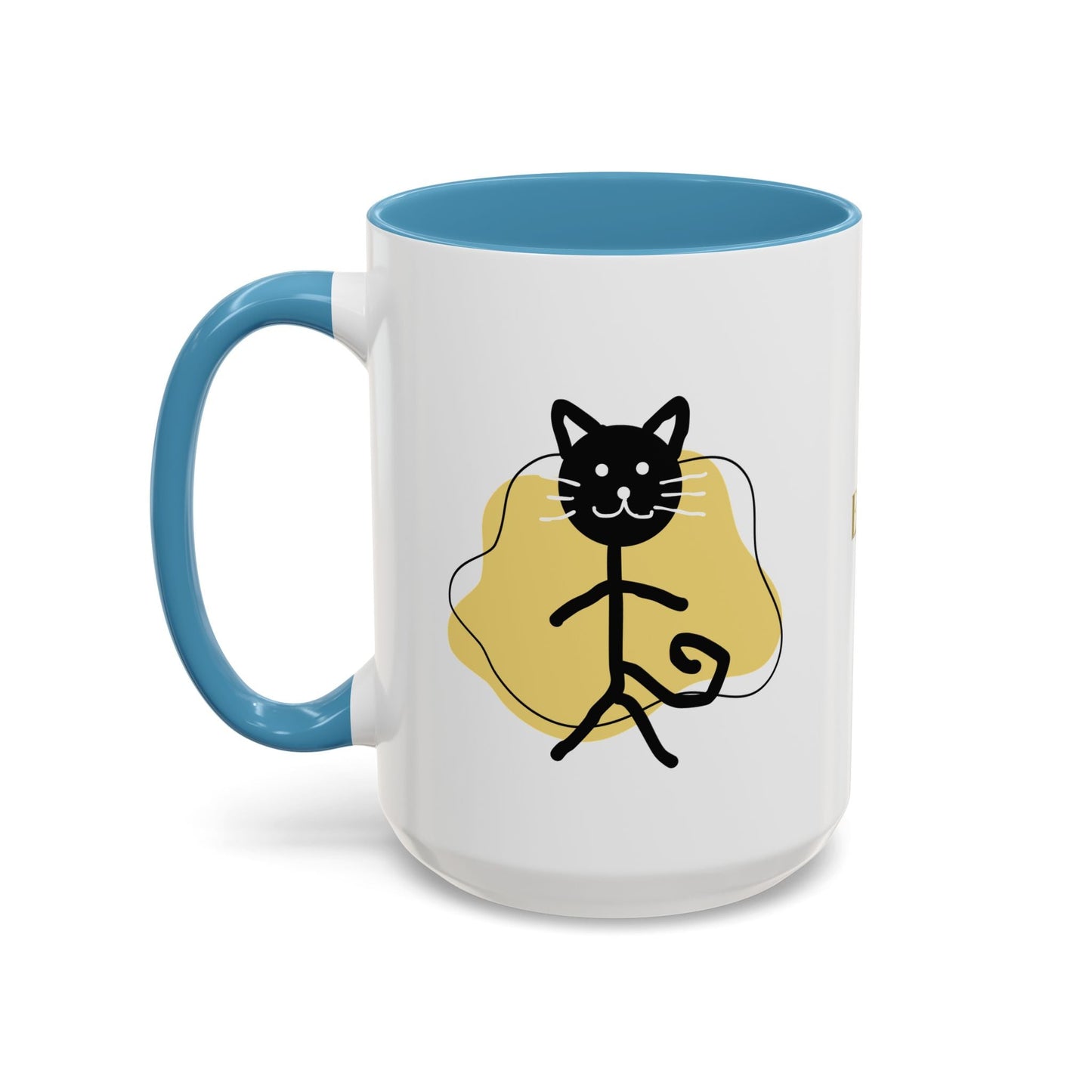 Taza de café con acento de gato juguetón - 11oz y 15oz