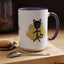 Taza de café con acento de gato juguetón - 11oz y 15oz