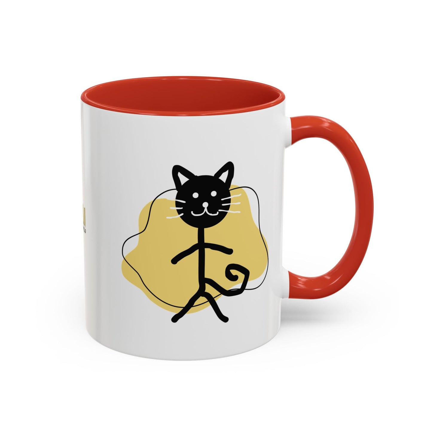 Taza de café con acento de gato juguetón - 11oz y 15oz