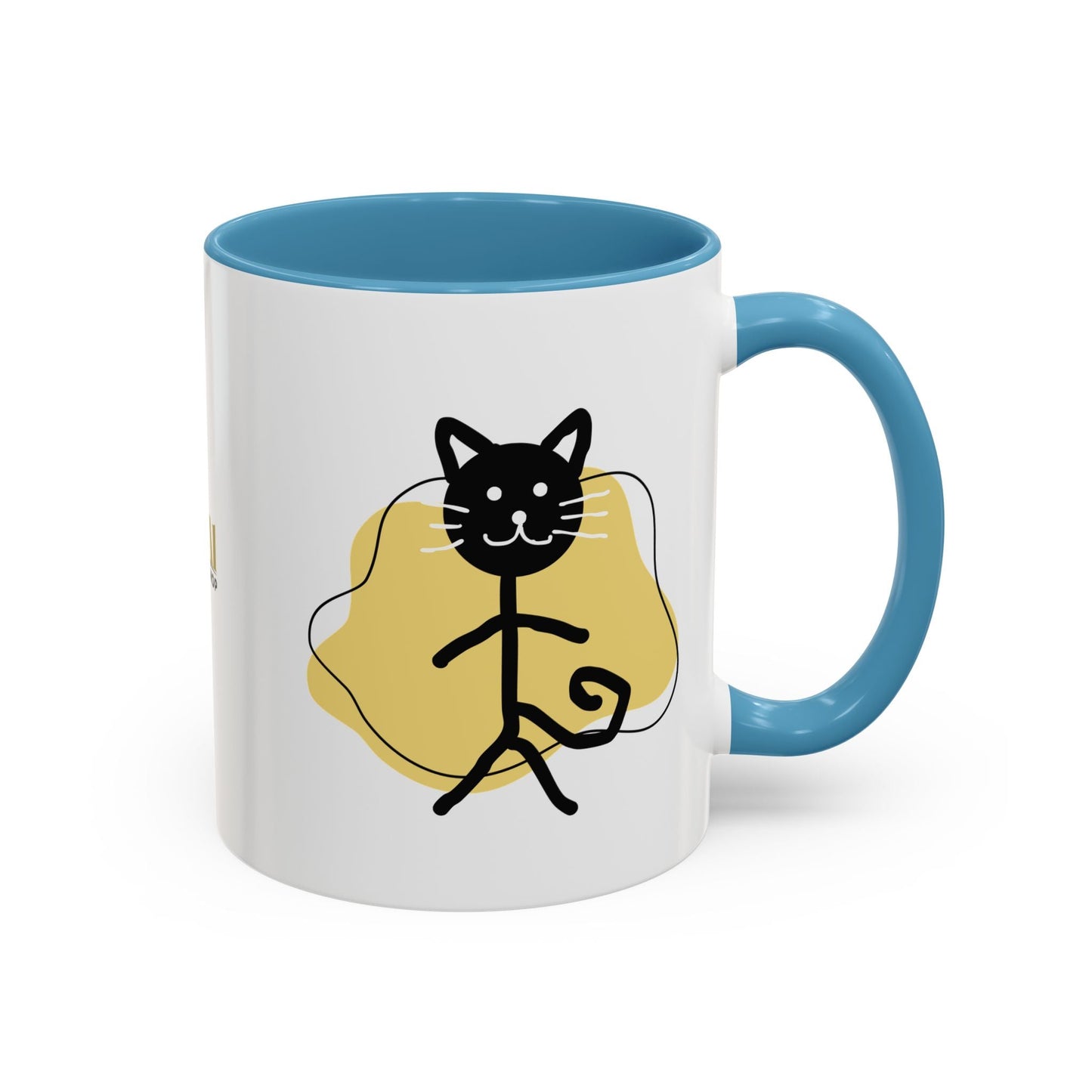 Taza de café con acento de gato juguetón - 11oz y 15oz
