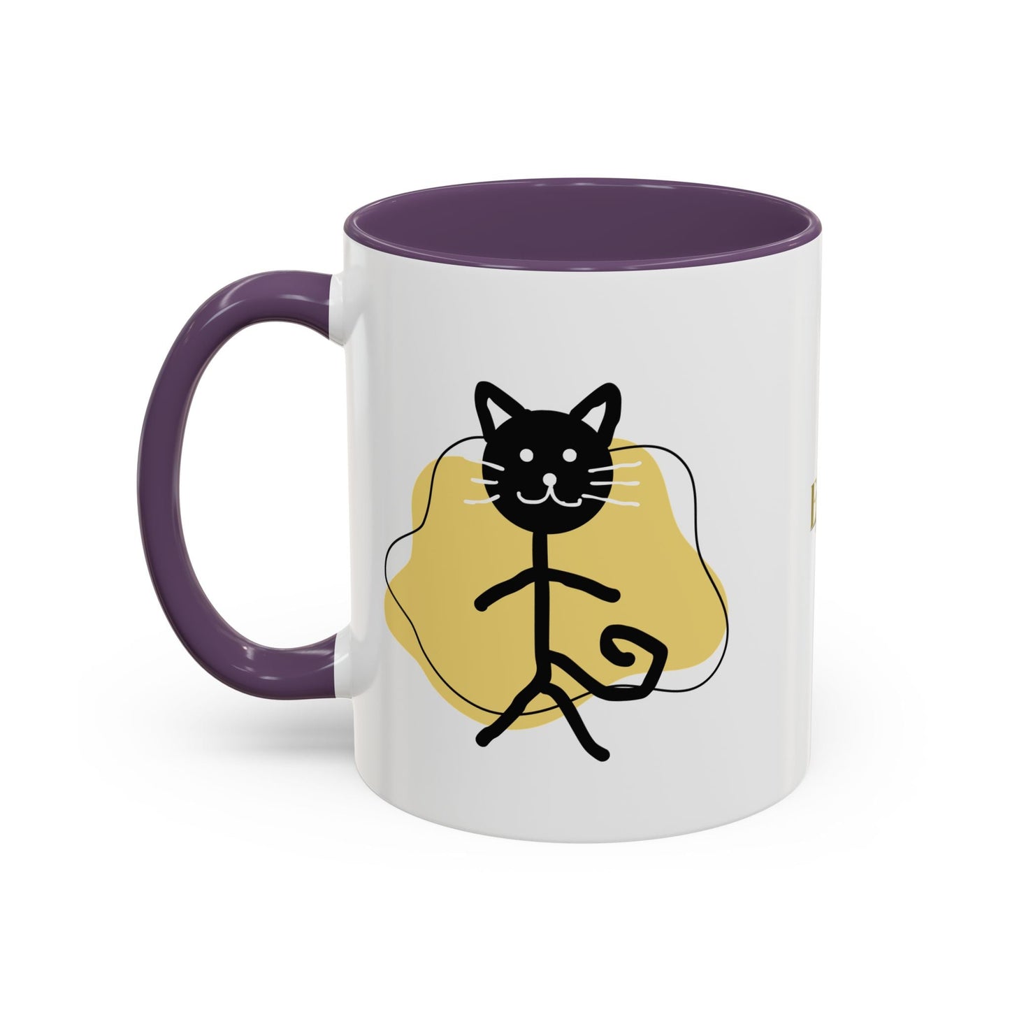 Taza de café con acento de gato juguetón - 11oz y 15oz