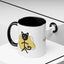 Taza de café con acento de gato juguetón - 11oz y 15oz