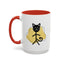 Taza de café con acento de gato juguetón - 11oz y 15oz