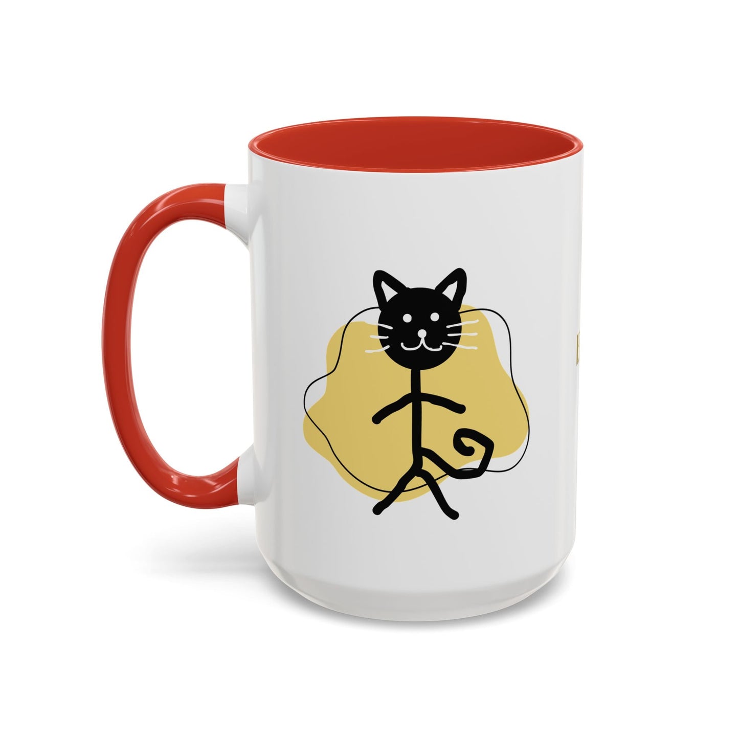 Taza de café con acento de gato juguetón - 11oz y 15oz