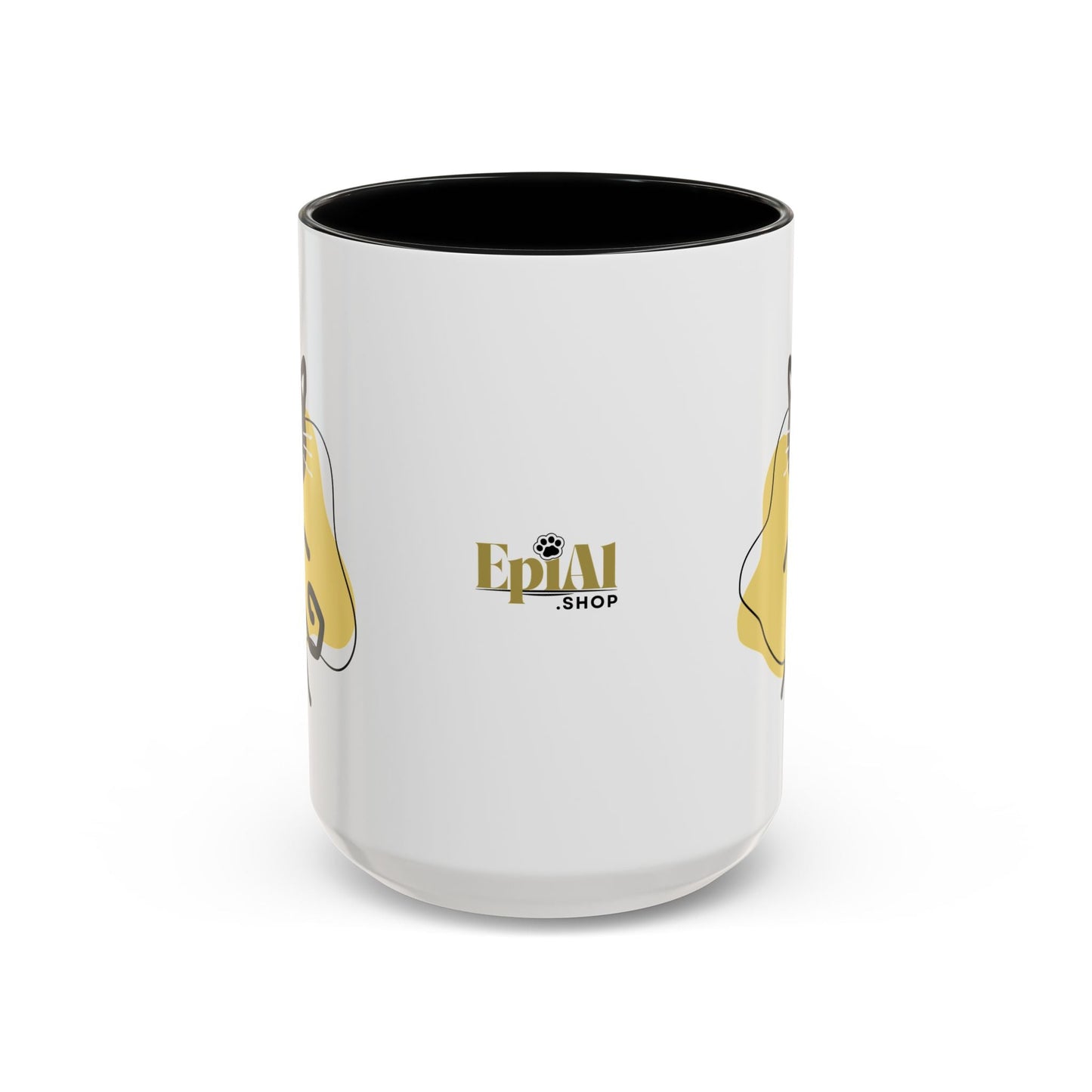 Taza de café con acento de gato juguetón - 11oz y 15oz