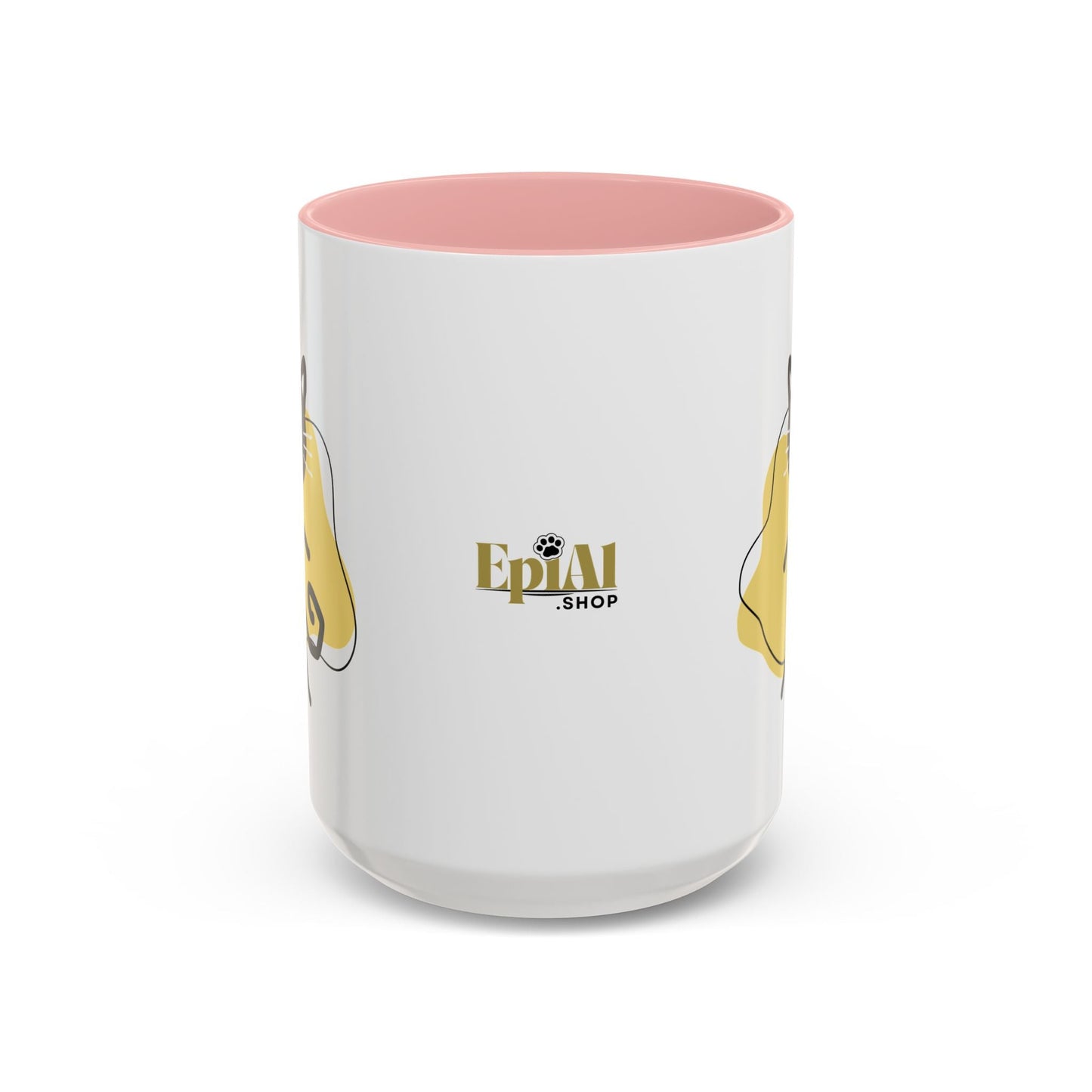 Taza de café con acento de gato juguetón - 11oz y 15oz