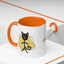 Taza de café con acento de gato juguetón - 11oz y 15oz