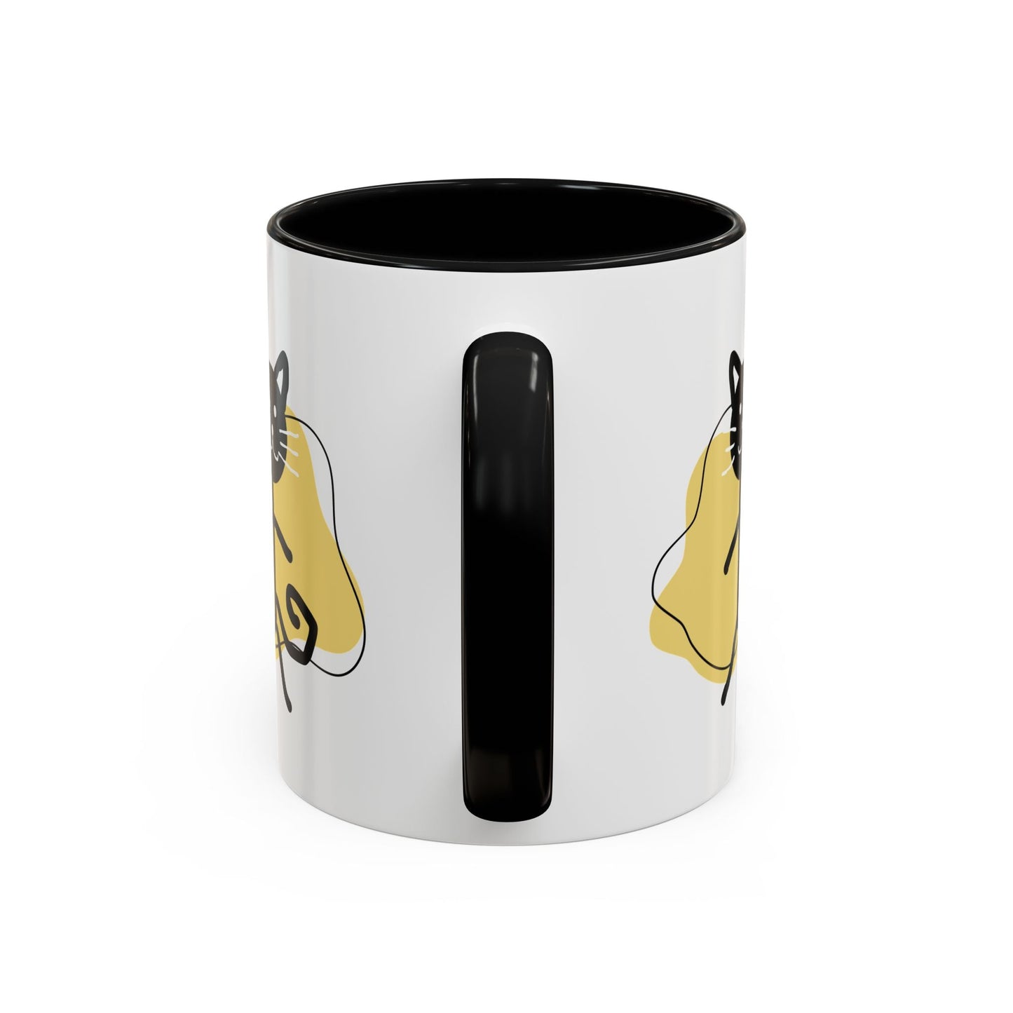 Taza de café con acento de gato juguetón - 11oz y 15oz