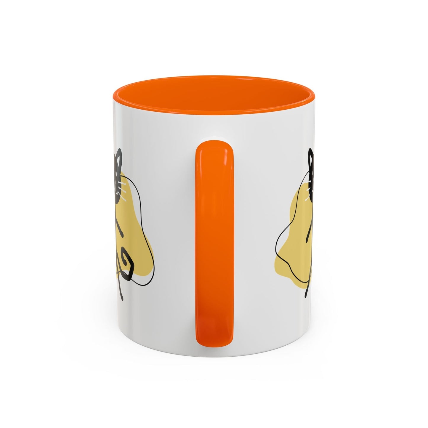 Taza de café con acento de gato juguetón - 11oz y 15oz