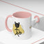 Taza de café con acento de gato juguetón - 11oz y 15oz