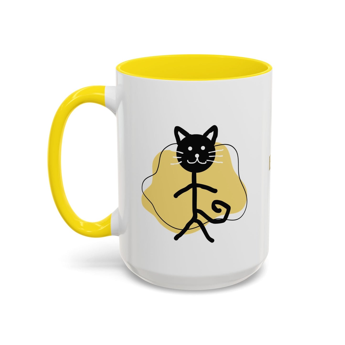 Taza de café con acento de gato juguetón - 11oz y 15oz