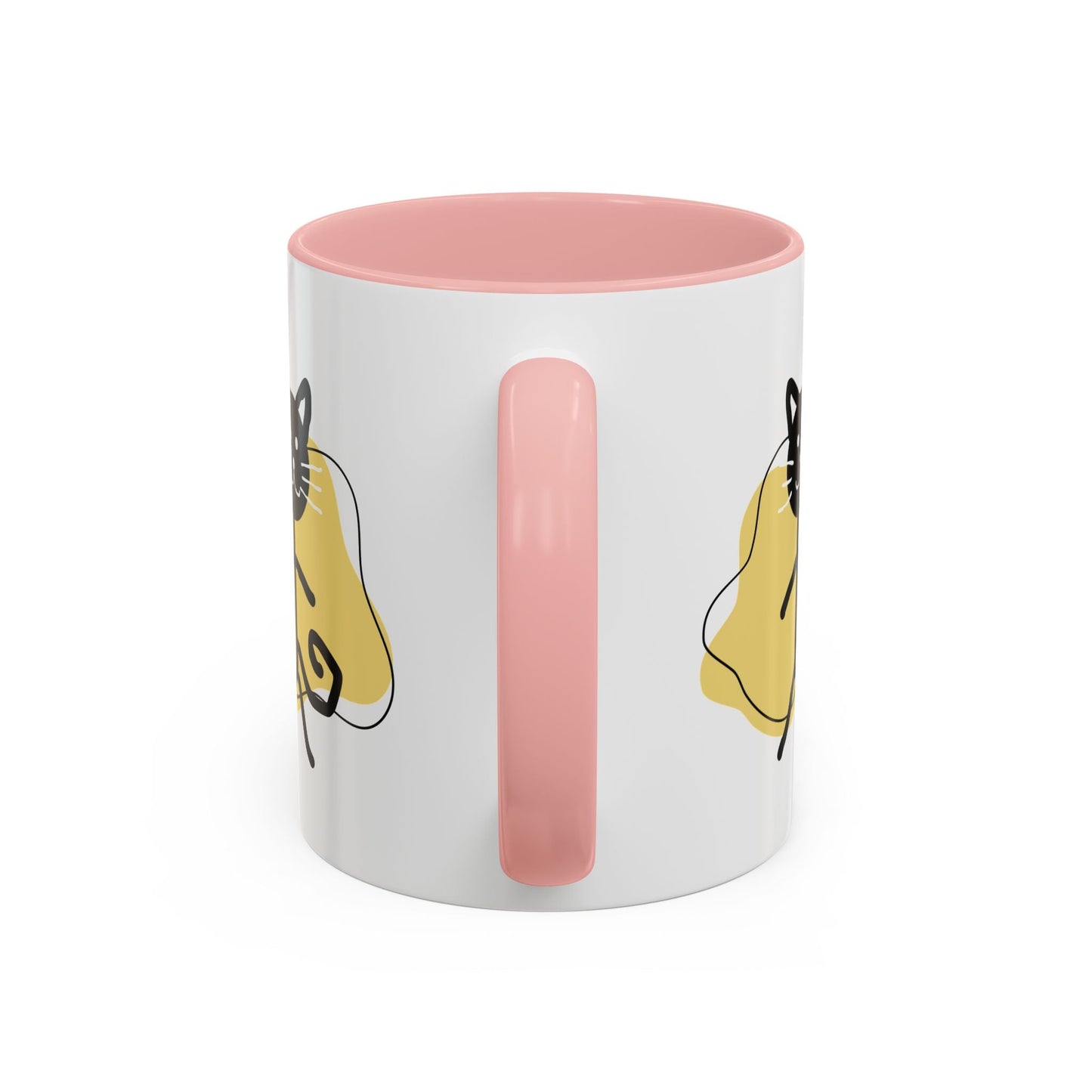 Taza de café con acento de gato juguetón - 11oz y 15oz