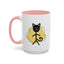 Taza de café con acento de gato juguetón - 11oz y 15oz