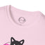 T-shirt graphique chat ludique – Tee unisexe Softstyle