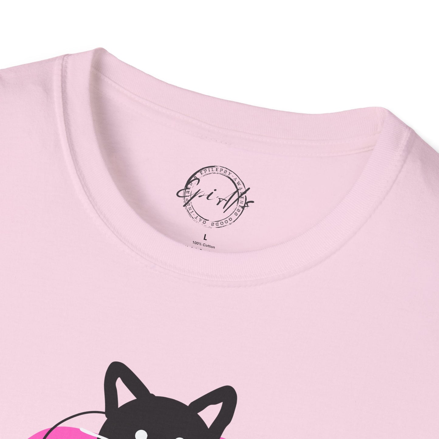 T-shirt graphique chat ludique – Tee unisexe Softstyle