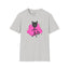 T-shirt graphique chat ludique – Tee unisexe Softstyle