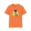T-shirt graphique chat ludique – Tee unisexe Softstyle