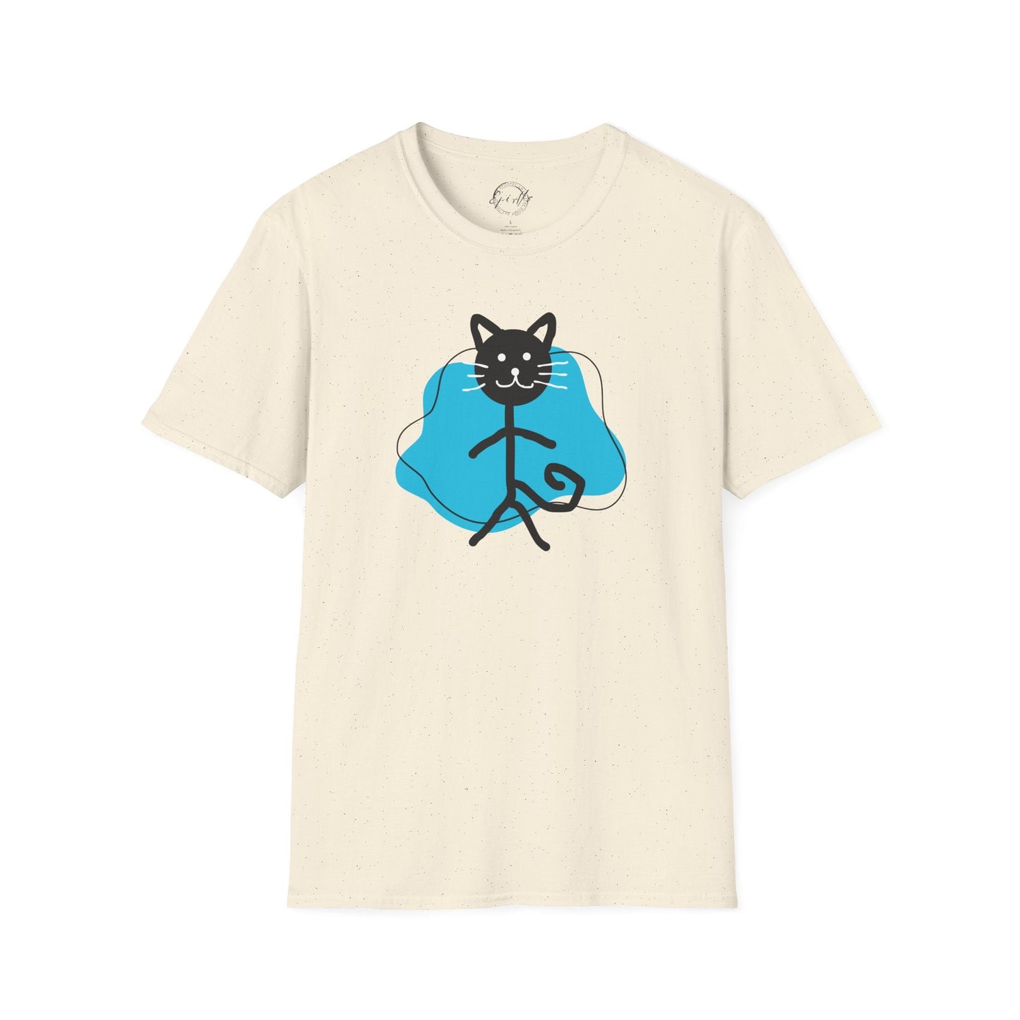 T-shirt graphique chat ludique – Tee unisexe Softstyle