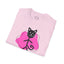 T-shirt graphique chat ludique – Tee unisexe Softstyle