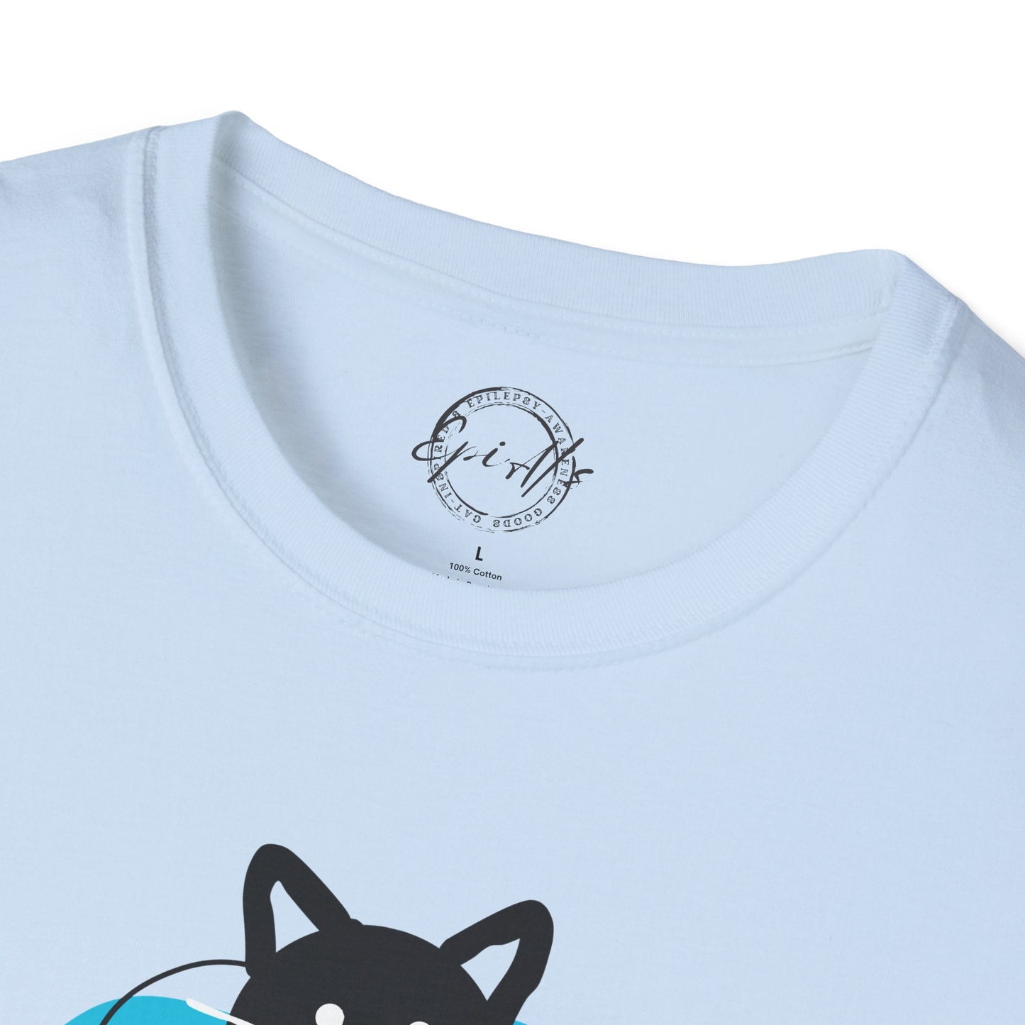 T-shirt graphique chat ludique – Tee unisexe Softstyle