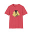 T-shirt graphique chat ludique – Tee unisexe Softstyle