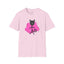 T-shirt graphique chat ludique – Tee unisexe Softstyle