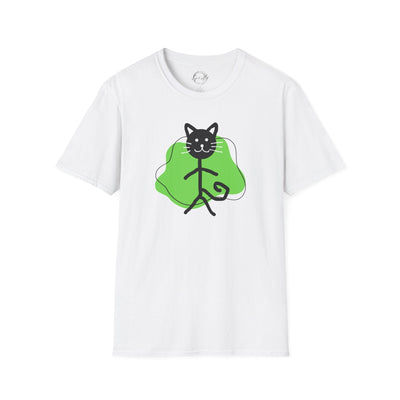 Camiseta Gráfica de Gato Juguetón – Camiseta Unisex Softstyle