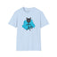 T-shirt graphique chat ludique – Tee unisexe Softstyle