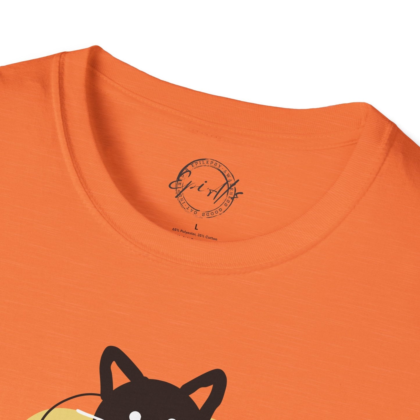 T-shirt graphique chat ludique – Tee unisexe Softstyle