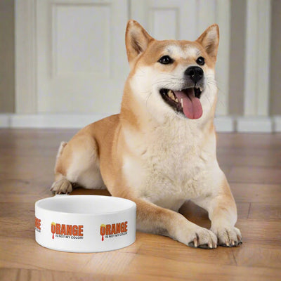 Playful Pet Bowl - Orange is Not My Color!