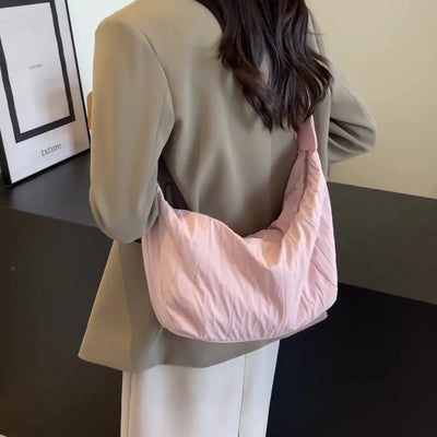Pleated Dumpling Crossbody Bag - Korvel