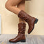 Pleated Pull-On Western Cowboy Boots - Korvel