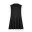 Pleated Round Neck Sleeveless Mini Dress - Korvel