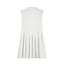 Pleated Round Neck Sleeveless Mini Dress - Korvel